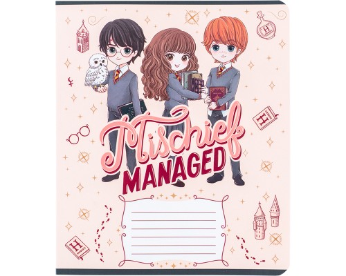 Зошит Kite Harry Potter, 12 аркушів, клітинка (HP24-232)