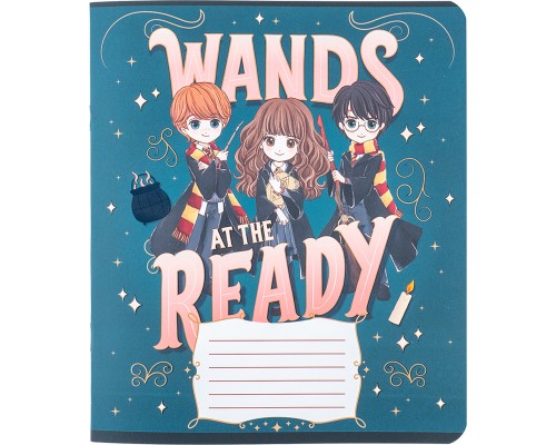 Зошит Kite Harry Potter, 12 аркушів, клітинка (HP24-232)