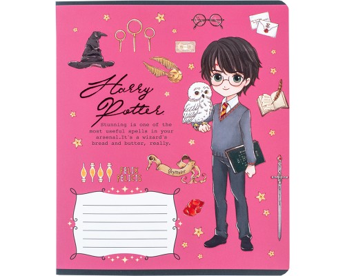Зошит Kite Harry Potter, 12 аркушів, клітинка (HP24-232)