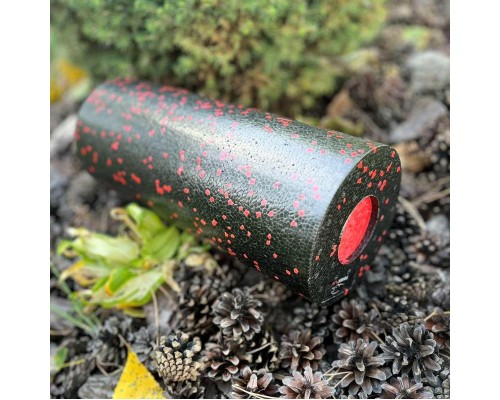 Масажний ролик PowerPlay PP-4348 2 in 1 EPP Foam Roller 33x14см Чорно/Червоний (PP_4348_Red_(33*14))