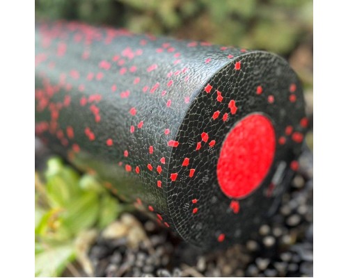 Масажний ролик PowerPlay PP-4348 2 in 1 EPP Foam Roller 33x14см Чорно/Червоний (PP_4348_Red_(33*14))
