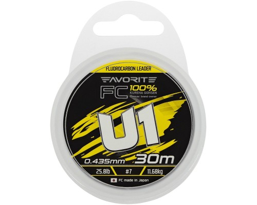 Флюорокарбон Favorite U1 FC 30m 7.0/0.435mm 25.8lb/11.68kg (1693.12.19)