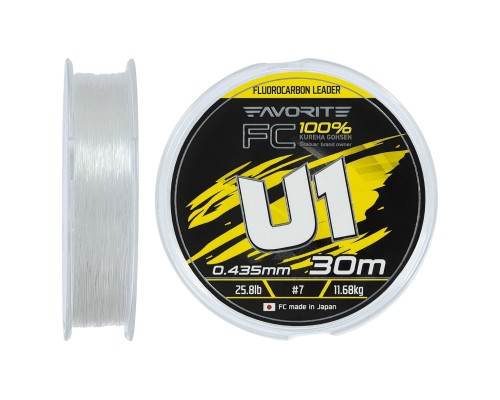 Флюорокарбон Favorite U1 FC 30m 7.0/0.435mm 25.8lb/11.68kg (1693.12.19)