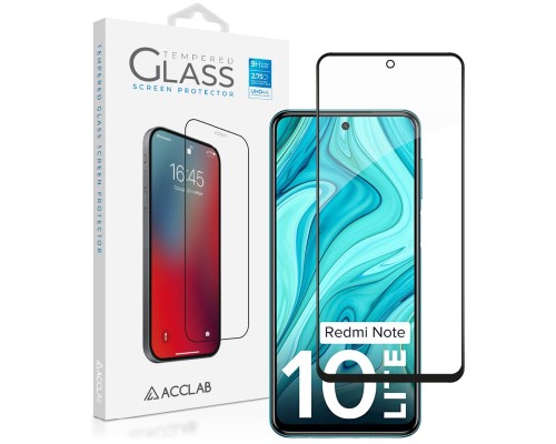 Скло захисне ACCLAB Full Glue Xiaomi Redmi Note 10 Lite Black (1283126517938)