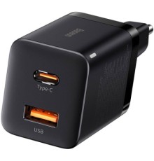 Зарядний пристрій Baseus Super Si Pro Quick Charger C+U 30W black (CCSUPP-E01)