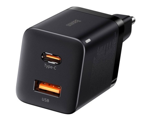 Зарядний пристрій Baseus Super Si Pro Quick Charger C+U 30W black (CCSUPP-E01)