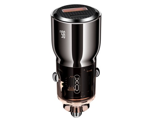 Зарядний пристрій XO CC58 USB-C PD65W + USB-A 30W Gray (CC58_Tarnish)
