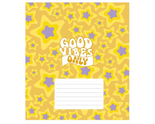 Зошит Школярик Good vibes only 24 аркуша лінія (024-3561L)