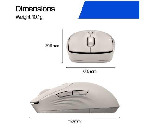 Мишка HP 400 Quiet Wireless/Bluetooth Maple (AZ7B6AA)