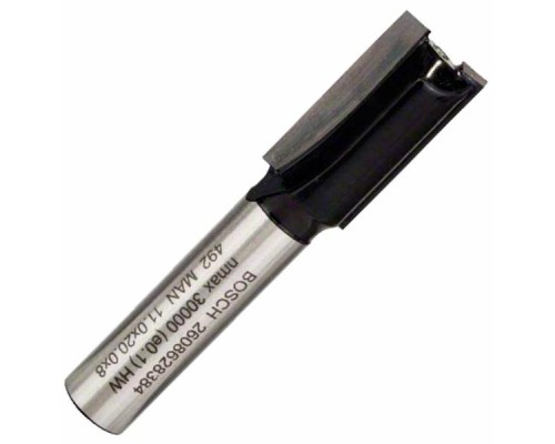 Фреза Bosch Professional пазова з двома лезами, Std, S8, D11, L20 (2.608.628.384)