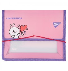 Папка для зошитів Yes на резинці пластикова Line Friends Cony В5 (492210)