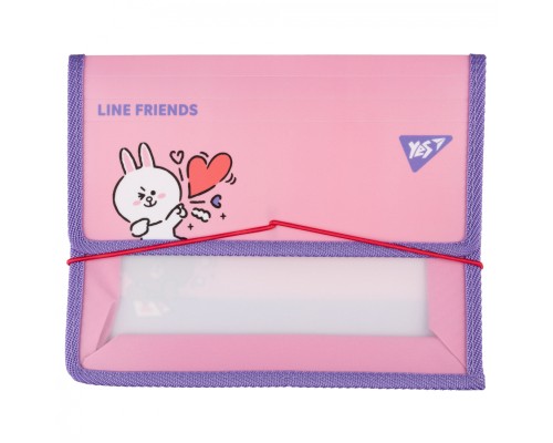Папка для зошитів Yes на резинці пластикова Line Friends Cony В5 (492210)