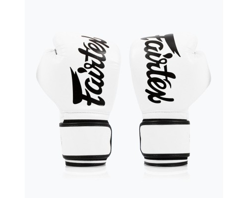 Боксерські рукавички Fairtex BGV14 White 10 унцій (бинти в комплекті) (BGV14_10oz_White)