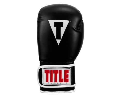 Боксерські рукавички Title Classic Pro Style 3.0 Black/White 12 oz (CVVTG3 12 BK/WH)