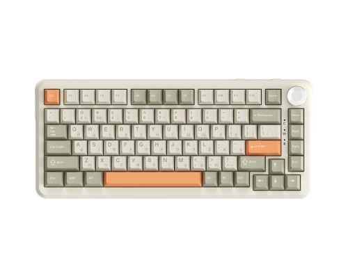 Клавіатура Ajazz AK820 MAX Flying Fish Switch RGB Wireless/Bluetooth/USB Beige (AK820MAX-FF-R)