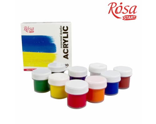 Акрилові фарби Rosa START Ukraine 9 x10 мл (4823098531043)