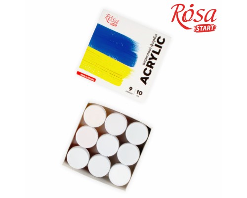 Акрилові фарби Rosa START Ukraine 9 x10 мл (4823098531043)