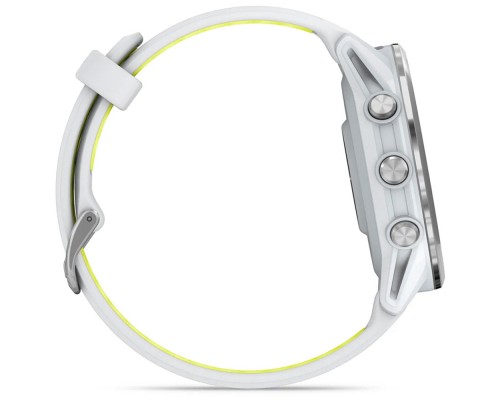 Смарт-годинник Garmin Forerunner 970, Whitestone/Amp Yellow, GPS (010-02969-11)