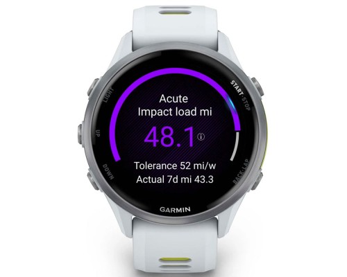 Смарт-годинник Garmin Forerunner 970, Whitestone/Amp Yellow, GPS (010-02969-11)