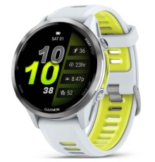 Смарт-годинник Garmin Forerunner 970, Whitestone/Amp Yellow, GPS (010-02969-11)