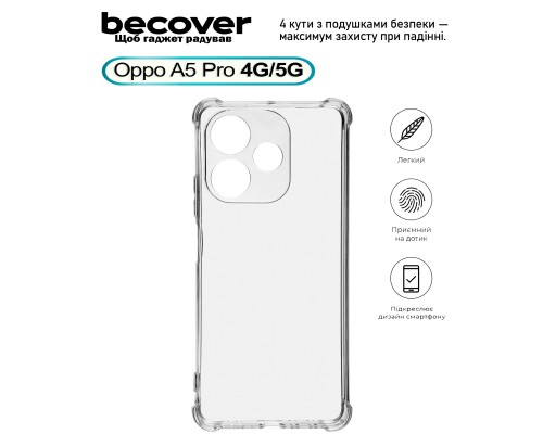 Чохол до мобільного телефона BeCover Anti-Shock Oppo A5 Pro 4G/5G Clear (713813)
