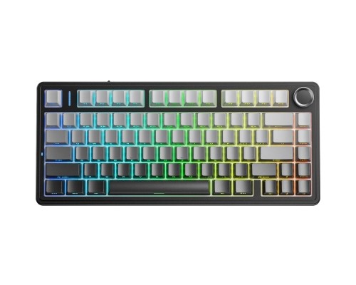 Клавіатура Aula F75 Gasket Reaper Switch Hot-Swap RGB Bluetooth/Wireless/USB UA Black/Grey (6948391209913)