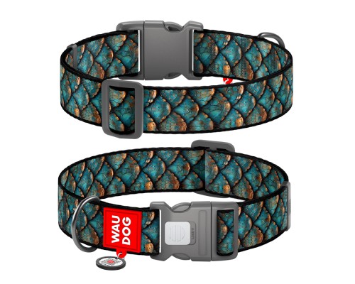 Нашийник для тварин WAUDOG Nylon з QR адресником 