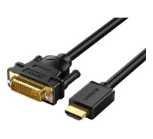 Кабель мультимедійний HDMI M to DVI M 2.0m HD106 black Ugreen (10135)