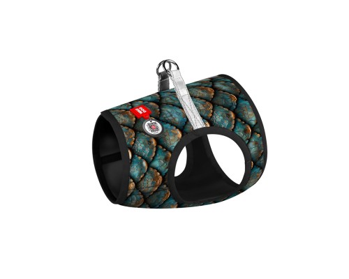 Шлея для собак WAUDOG Clothes м'яка з QR адресником 