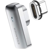 Перехідник USB-C magnetic 20Gbps 4K 90° corner Essager (EZJCX-RJ0G)
