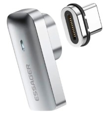 Перехідник USB-C magnetic 20Gbps 4K 90° corner Essager (EZJCX-RJ0G)