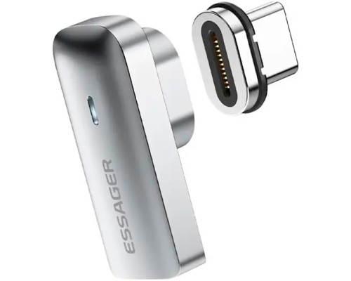 Перехідник USB-C magnetic 20Gbps 4K 90° corner Essager (EZJCX-RJ0G)
