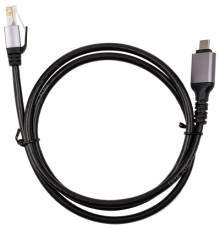 Дата кабель USB-C to RJ45 Ethernet 1.0m PowerPlant (CA914913)