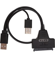 Перехідник USB 2.0 AM to Slimline SATA II 7+6pin PowerPlant (CA914852)