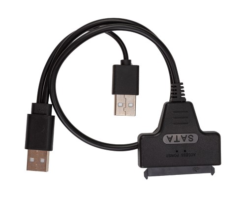 Перехідник USB 2.0 AM to Slimline SATA II 7+6pin PowerPlant (CA914852)