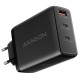 Зарядний пристрій AXAGON 1xUSB + 2xUSB-C 100W QC4+ PD3.0 PPS black (ACU-DPQ100)