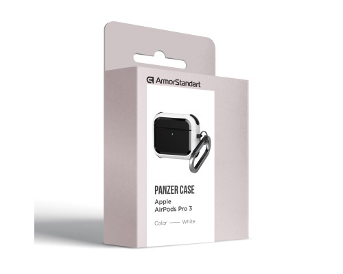 Чохол для навушників Armorstandart Panzer для Apple Airpods Pro 3 White (ARM88290)
