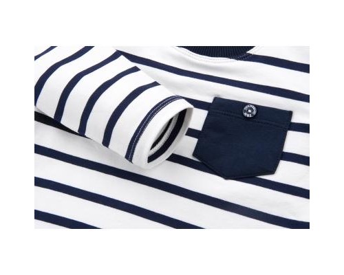 Набір дитячого одягу E&H в смужку із кишенькою (8999-74B-blue)