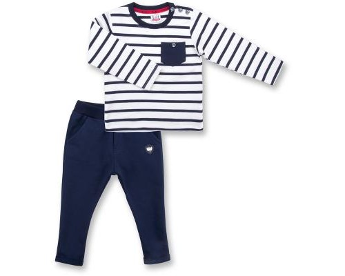 Набір дитячого одягу E&H в смужку із кишенькою (8999-74B-blue)