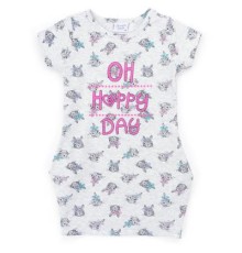 Плаття дитяче Breeze з кроликами (7678-98G-gray)