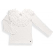Кофта дитяча Breeze з шифоновими рюшами (9270-164G-cream)