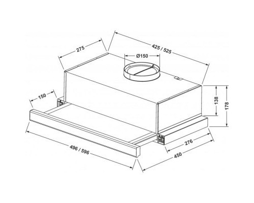 Витяжка кухонна Eleyus Cyclon 700 60 IS+GR