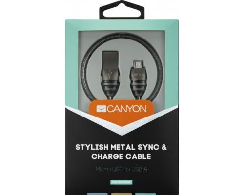 Дата кабель USB 2.0 AM to Micro 5P 1.0m Canyon (CNS-USBM5DG)
