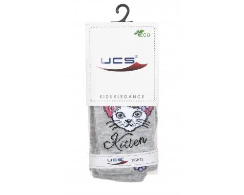 Колготки дитячі UCS Socks з котиком (M0C0301-2121-3G-gray)