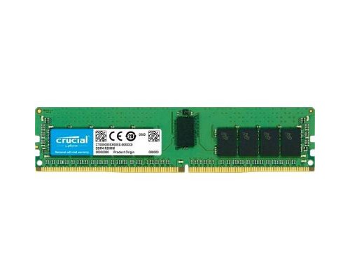 Модуль пам'яті для сервера DDR4 16GB ECC RDIMM 3200MHz 1Rx4 1.2V CL22 Micron (MTA18ASF2G72PZ-3G2J3)