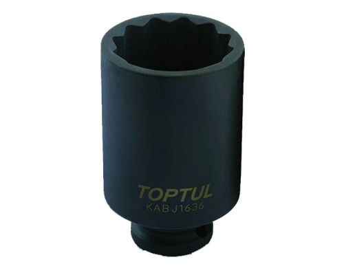 Головка торцева Toptul 12-гранна ударна довга 1/2