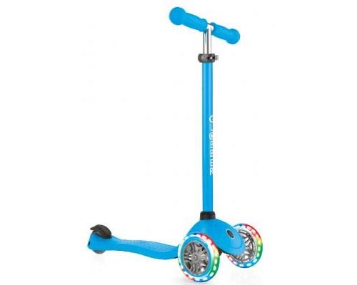 Самокат Globber Primo Lights Led блакитний (423-101-3)
