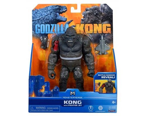 Фігурка Godzilla vs. Kong Конг з винищувачем 15 см (35304) Фігурка Godzilla vs. Kong Конг з винищувачем 15 см (35304)