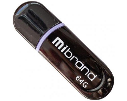 USB флеш накопичувач Mibrand 64GB Panther Black USB 2.0 (MI2.0/PA64P2B) 