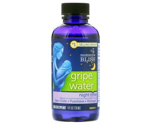 Мультивітамін Mommy's Bliss Дитяча Водичка від Коликов, Нічна, Gripe Water, 120 мл (BAB-05410) Мультивітамін Mommy's Bliss Дитяча Водичка від Коликов, Нічна, Gripe Water, 120 мл (BAB-05410)